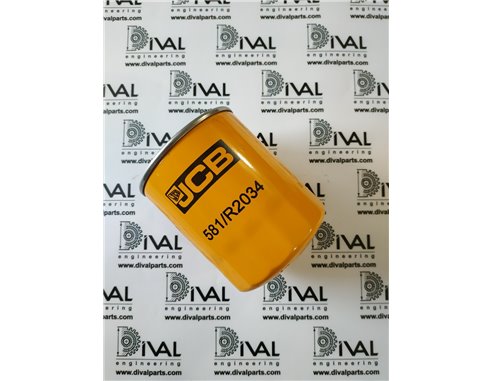 Фильтр 581/R2034, 581/M7013, 581/18076 масляный КПП телескопического погрузчика и экскаватора погрузчика JCB