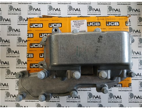Крышка 332/D0237, 02/634970 маслоохлодителя для телескопического погрузчика и экскаватора погрузчика JCB