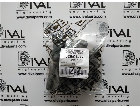 Болт 826/01472, 826/01439 (M12x35 mm) для телескопического погрузчика и экскаватора погрузчика JCB