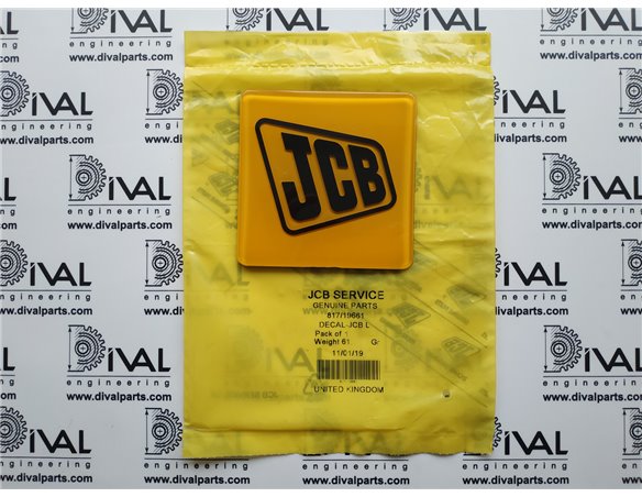 Эмблема 817/19661, 333/Z0213 (логотип) JCB решетки радиатора для экскаватора погрузчика JCB