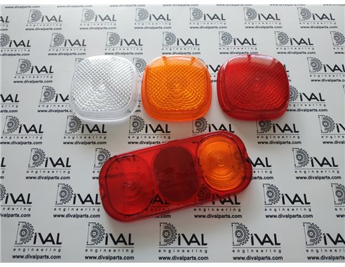 Скло 700/50074 заднього ліхтаря (реверс) біле для телескопічного навантажувача JCB