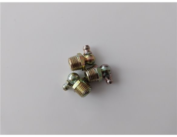 Маслёнка 1450/1002, 1450/1002A угловая (тавотница) телескопического погрузчика и экскаватора погрузчика JCB