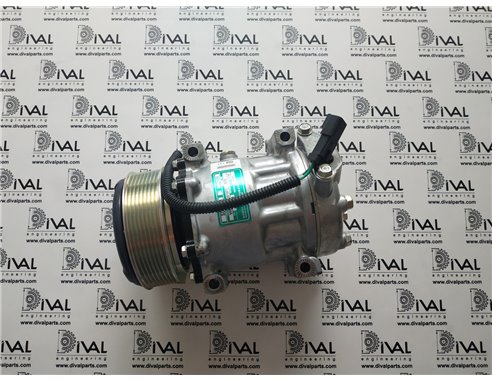 Компрессор 320/08563 кондиционера 24V для экскаватора погрузчика JCB