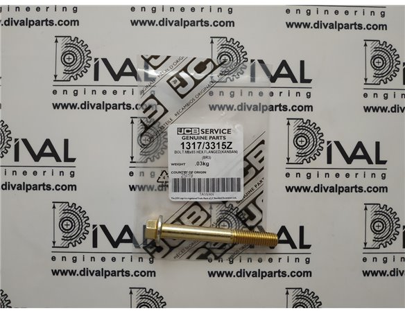 Болт 1317/3315Z вала рокерів ГБЦ двигуна для телескопічного навантажувача й екскаватора навантажувача JCB