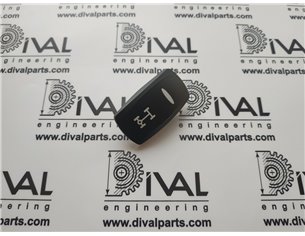 Перемикач 701/E8893 приводу 2WD/4WD (клавіша) для телескопічного навантажувача й екскаватора навантажувача JCB