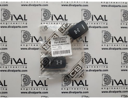 Перемикач 701/E8893 приводу 2WD/4WD (клавіша) для телескопічного навантажувача й екскаватора навантажувача JCB