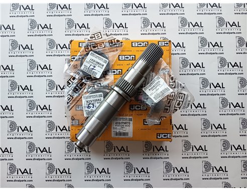 Вал 459/M4156, 459/50689 муфти 4WD КПП Powershift/Synchroshuttle для JCB 3CX/4CX/Loadall